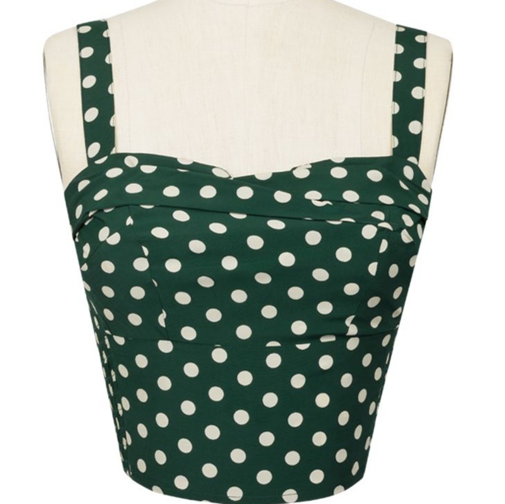 *Holiday green* Trashy Diva Trixie top Irish Polka